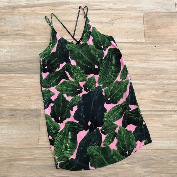 Topshop Dresses & Skirts - Topshop Palm Print Slipdress